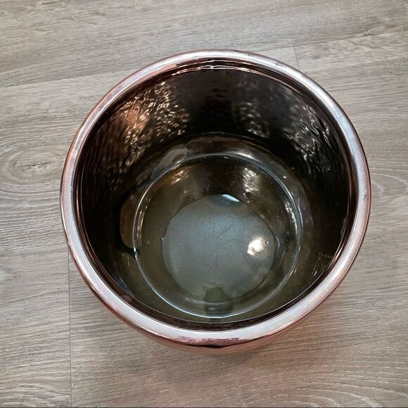 Ceramic Vase Planter Rose Gold Office Home Decor - Picture 2 of 5